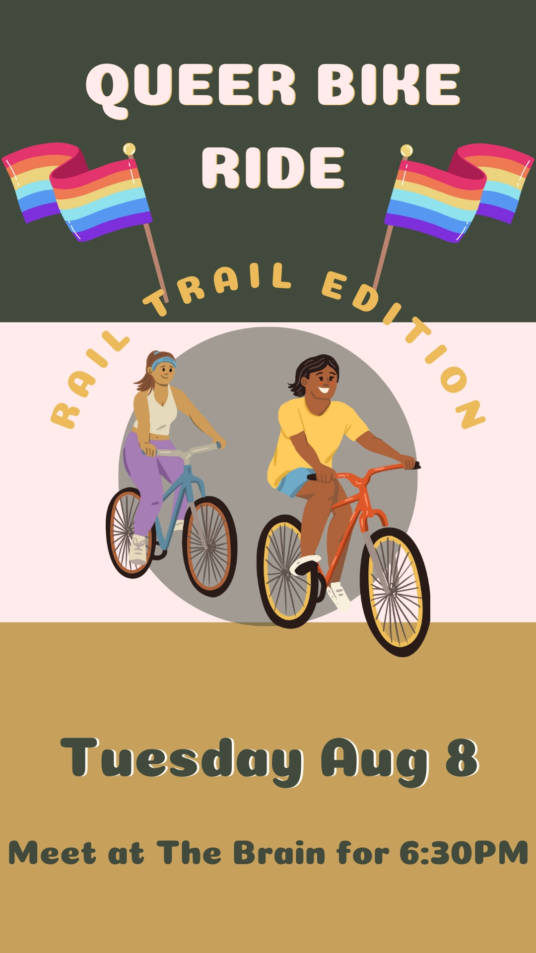 Picture of an ad for Queer Biking Hamilton's Aug 8 Ride